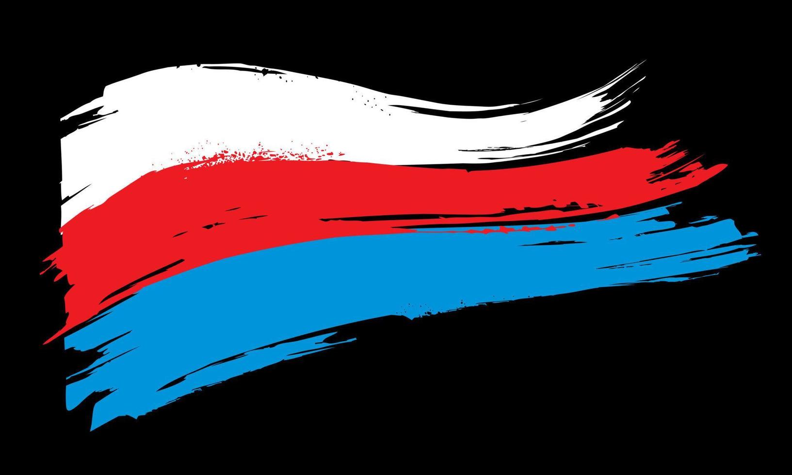 de vlag van rusland. driekleur vector