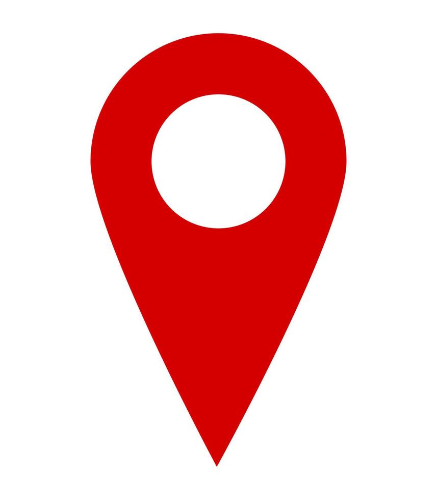 kaart locatie icoon met pin vector