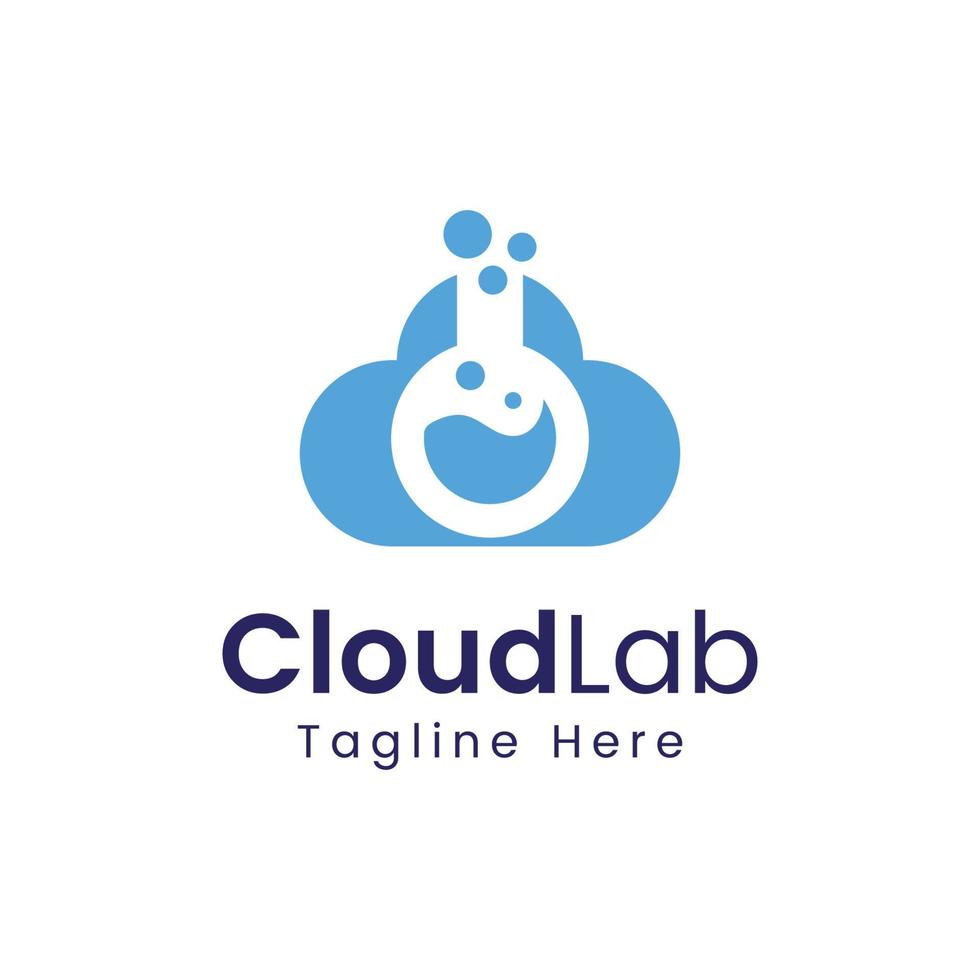 cloud lab-logo vector