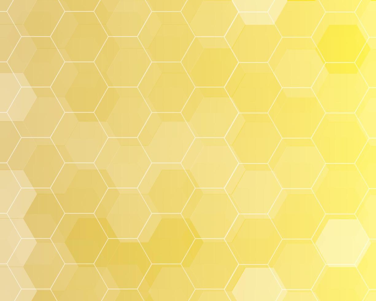 sjabloon voor spandoek met gele zeshoek als achtergrond vector