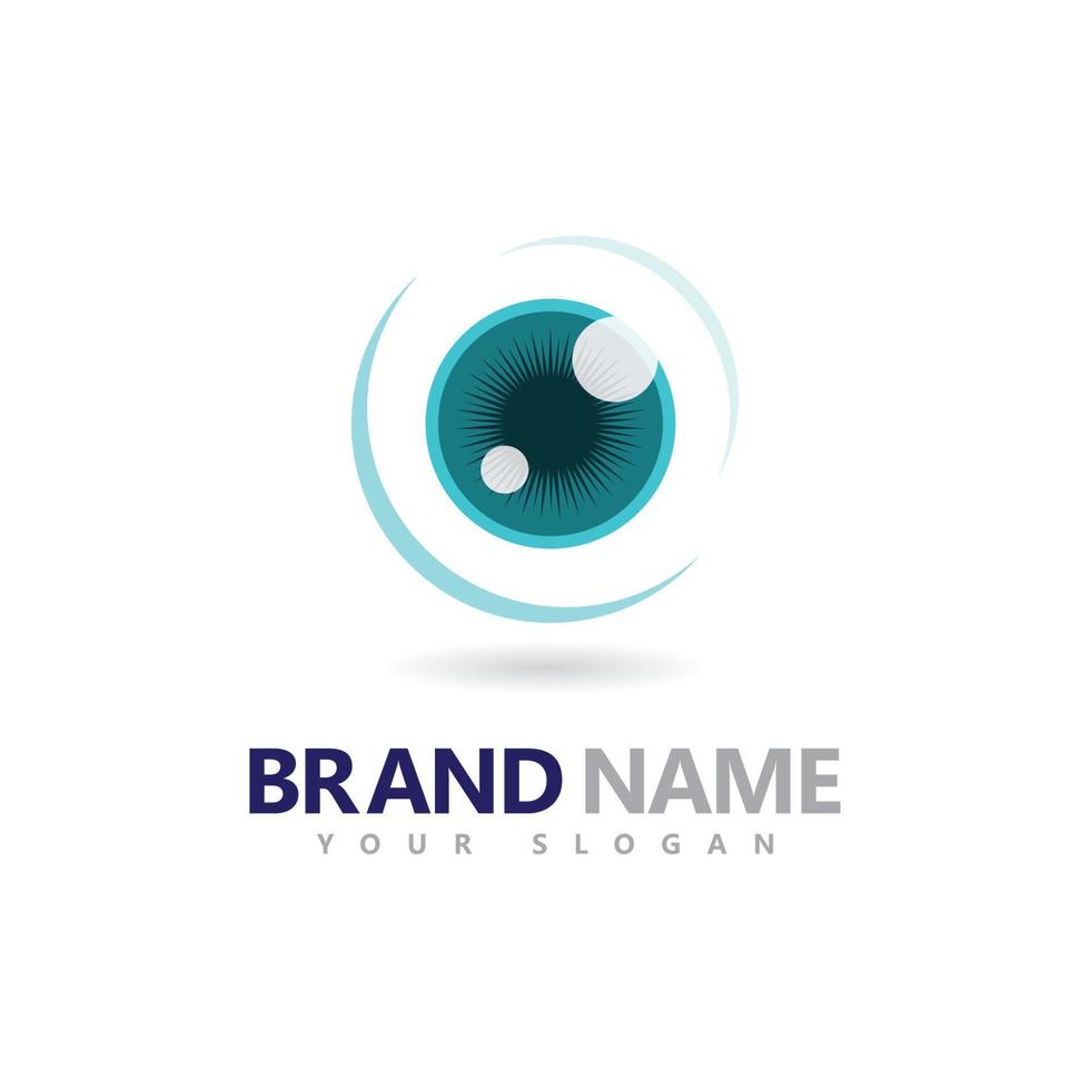 creatief concept ogen logo ontwerpsjabloon, oogzorg logo icoon vector