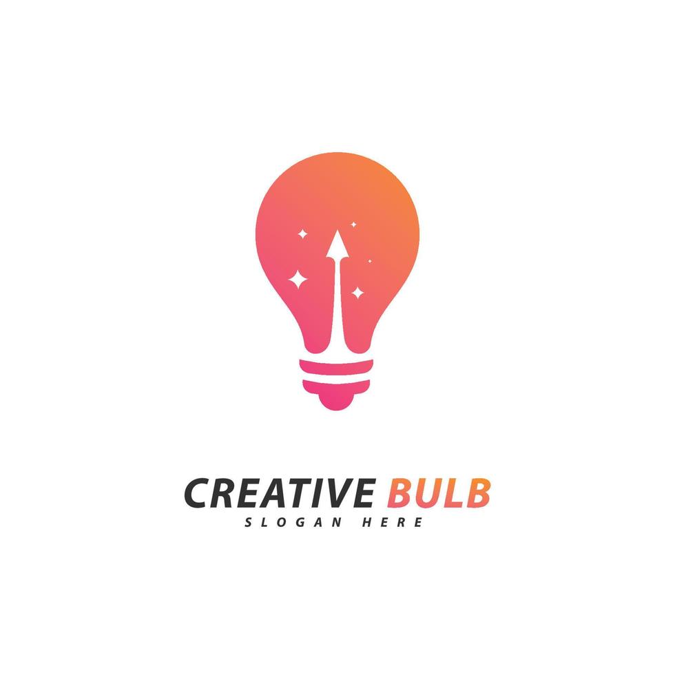 creatieve lamp logo concept vector. creatief technologie logo ontwerpconcept vector