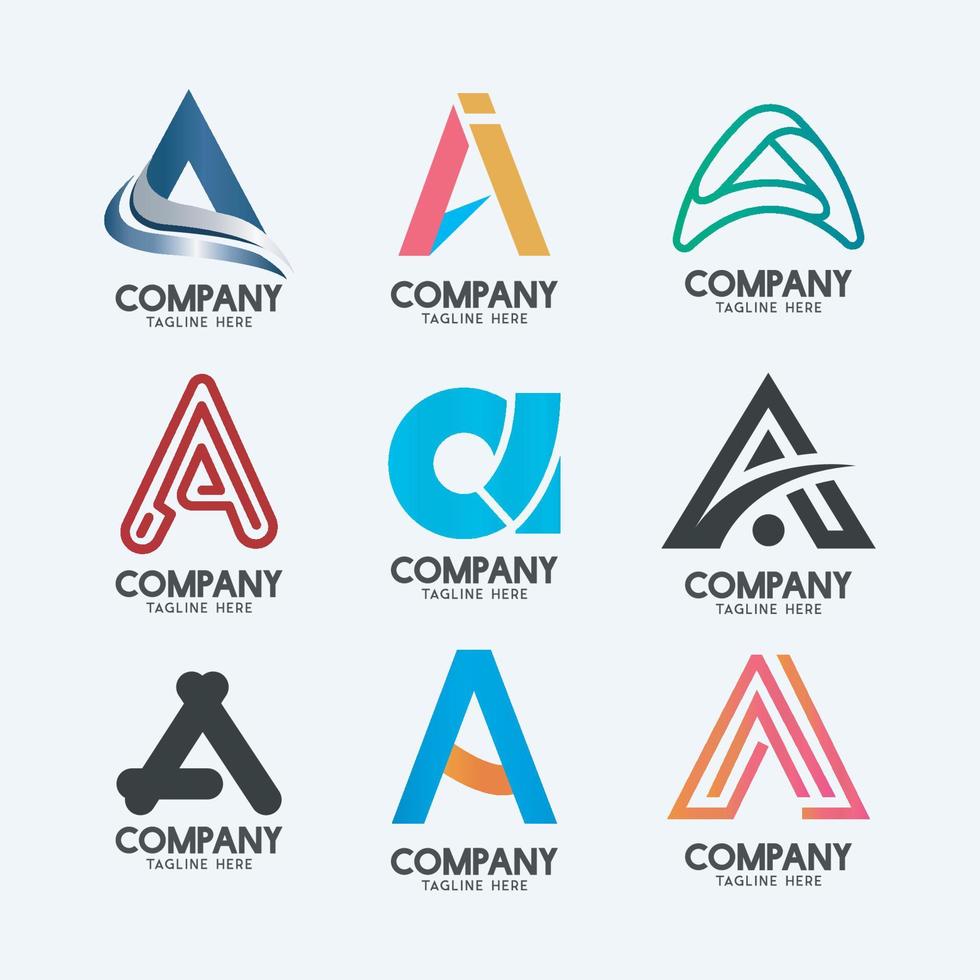 creatieve minimale letter een logo-ontwerp. premium bedrijfslogo. vector