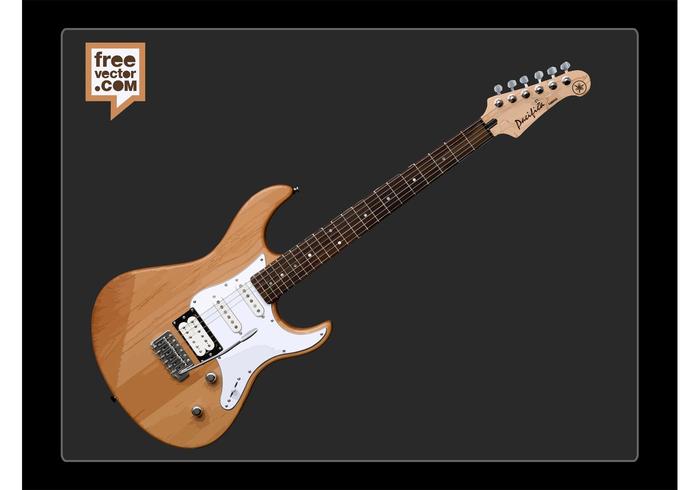 Yamaha pacifica elektrische gitaar vector