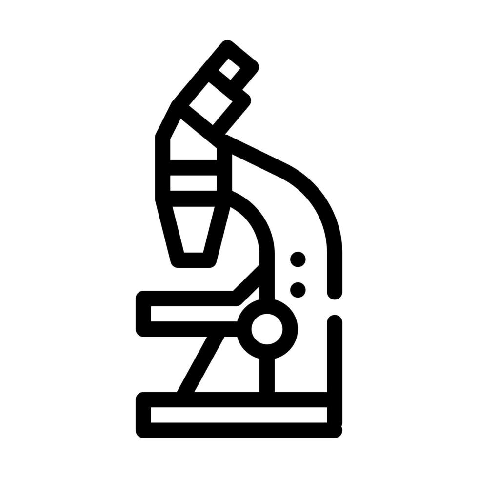 microscoop gereedschap lijn pictogram vector illustratie teken