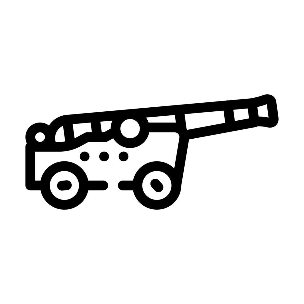 pistool vintage wapen lijn pictogram vectorillustratie vector