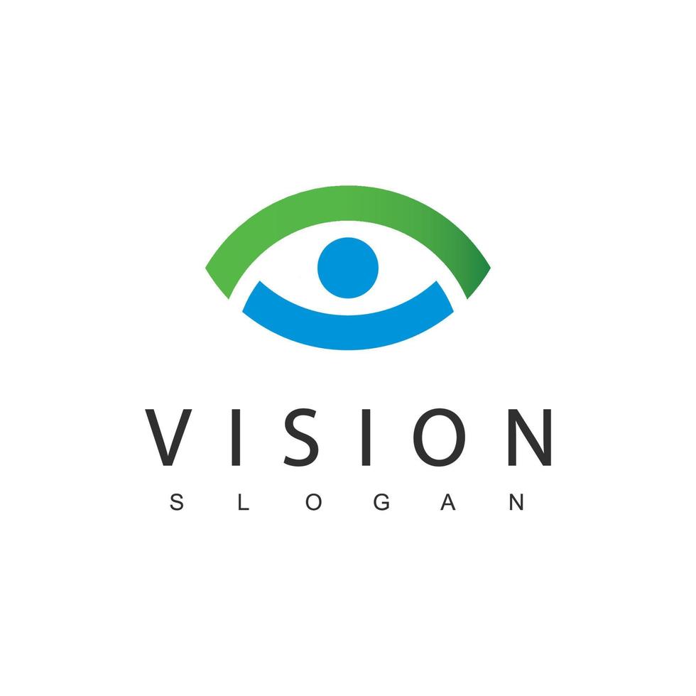 oog logo ontwerpsjabloon, visie logo concept. vector