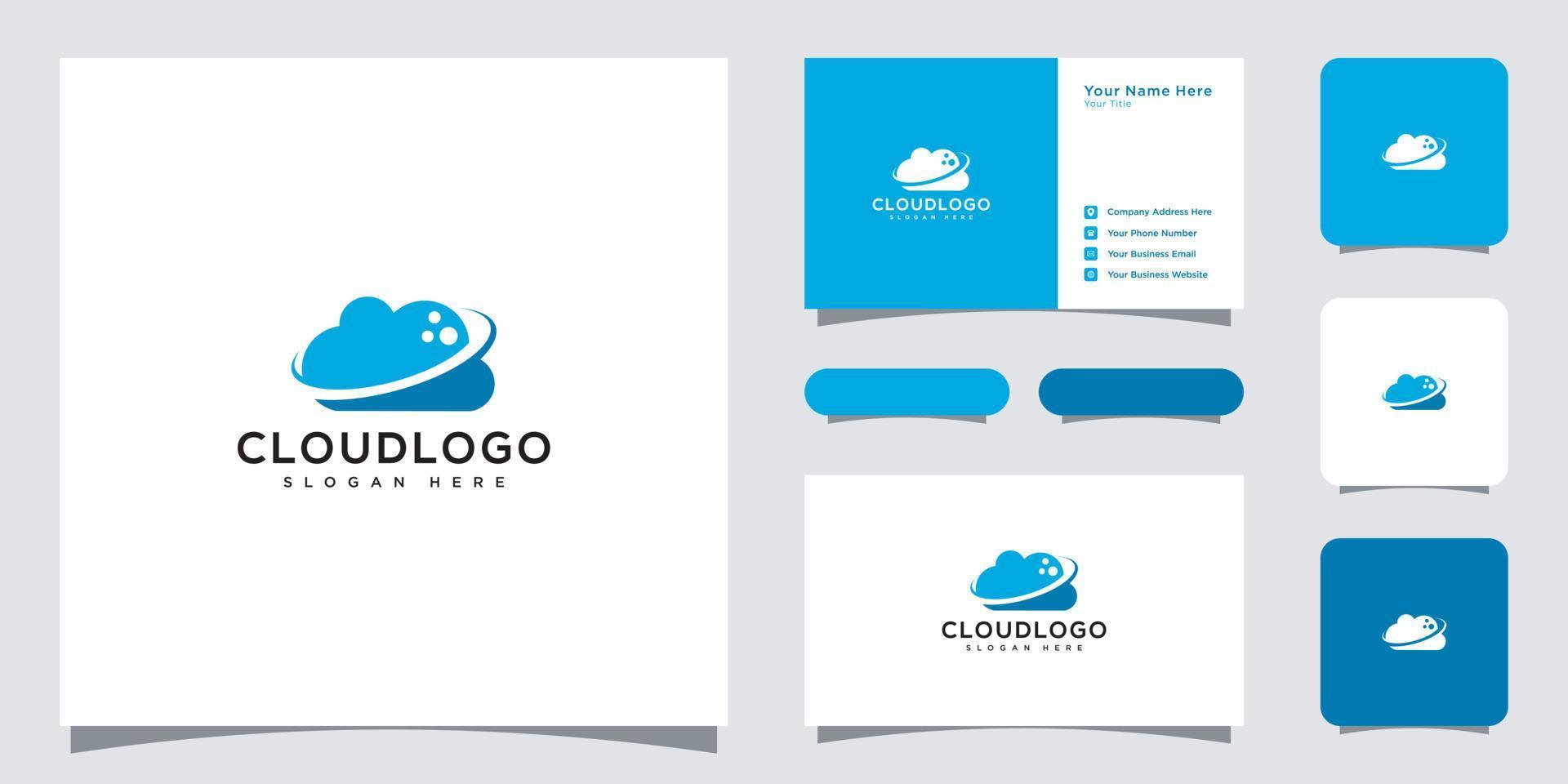 cloud technologie vector sjabloonontwerp