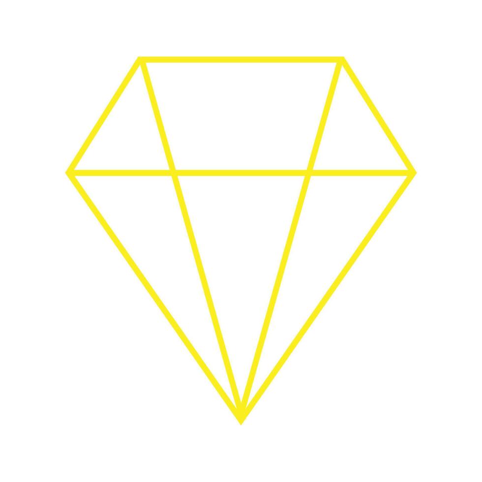 eps10 grijze vector diamant lijn pictogram, of symbool in eenvoudige platte trendy stijl geïsoleerd op een witte achtergrond