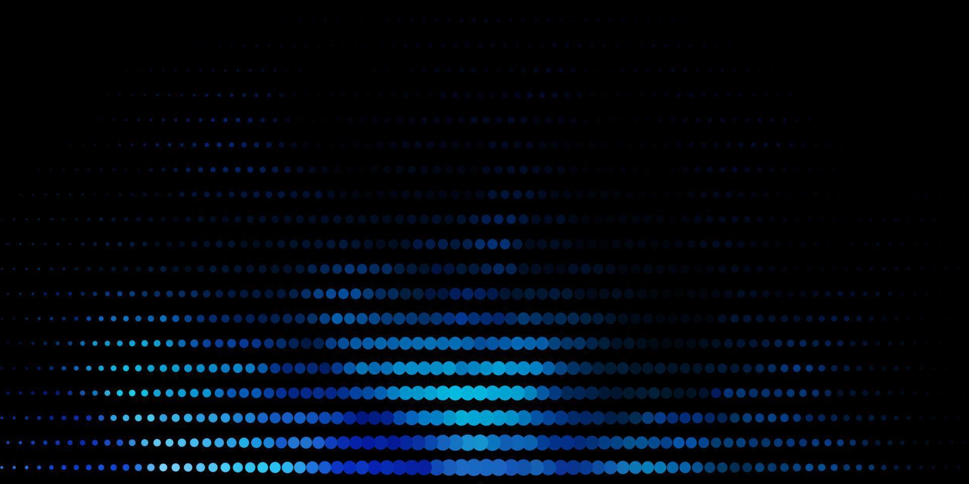 donkerblauwe vectorlay-out met cirkelvormen. vector