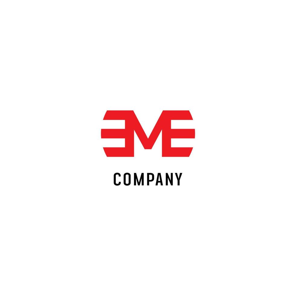 letter m alfabet logo ontwerpsjabloon, em abjad, plat eenvoudig schoon, rood, lettermark concept, sterk vet, kleding mode, zakelijk, modern vector