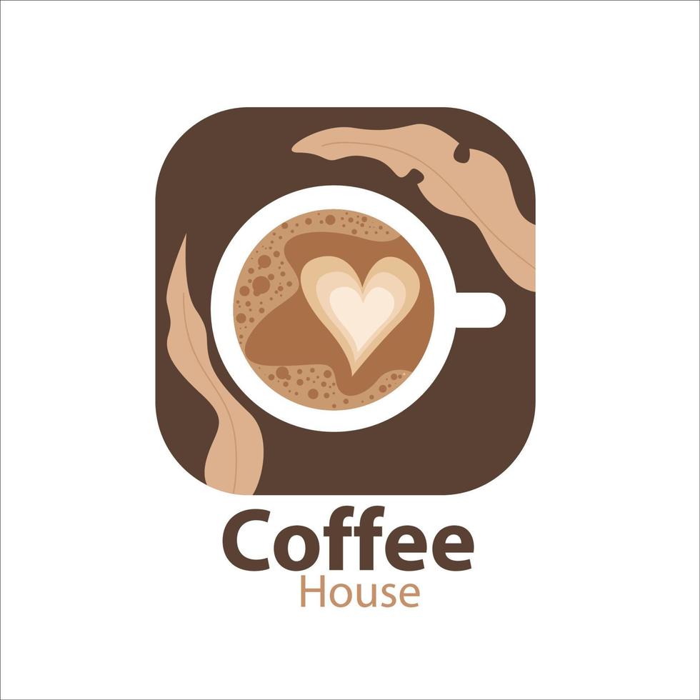 elegant logo voor uw coffeeshop vector