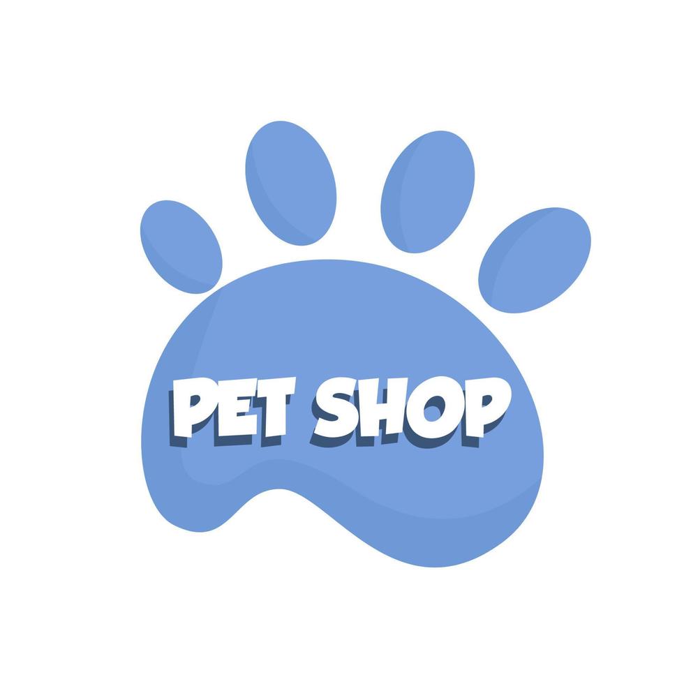 schattig logo voor uw dierenwinkel vector