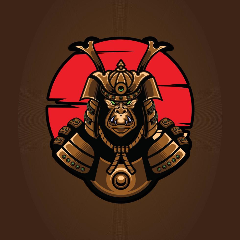 print kong samoerai vector