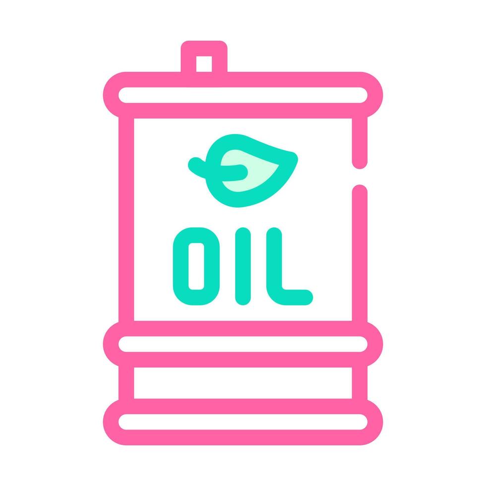olie vat kleur pictogram vector illustratie kleur