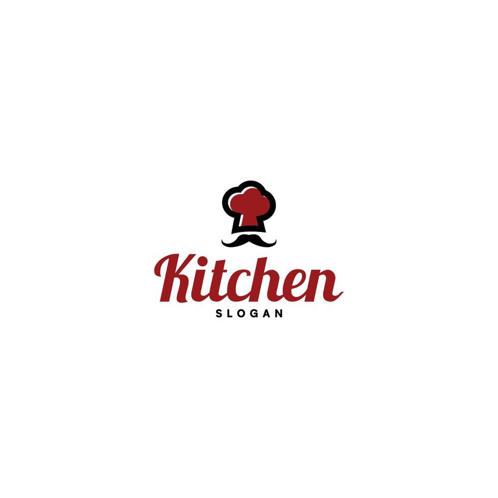 chef-kok hoed logo sjabloon vector