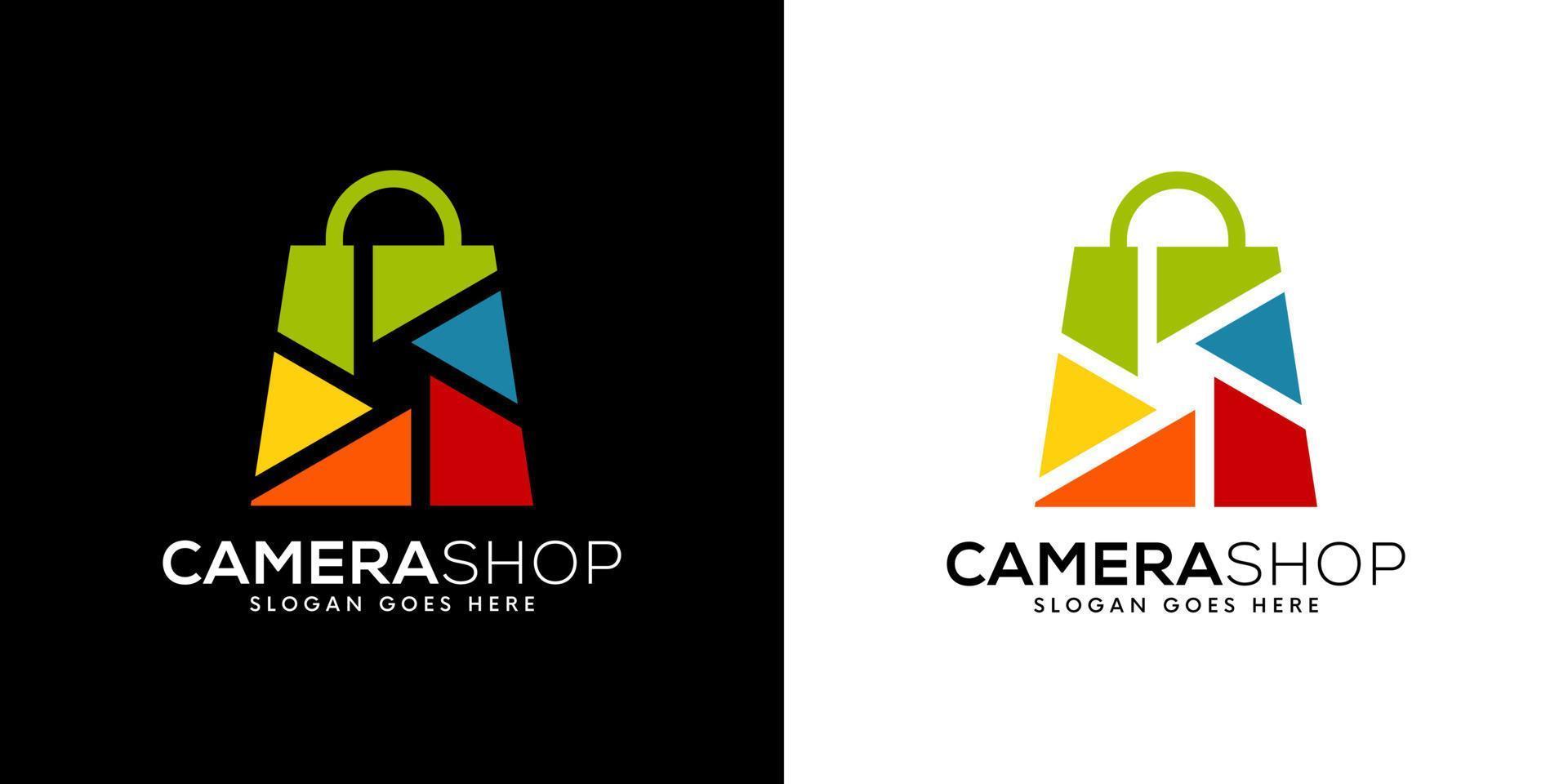 camera winkel logo vector ontwerp