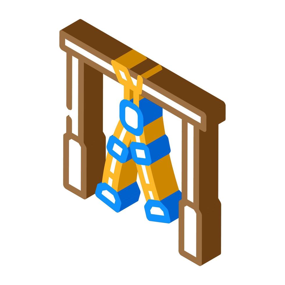 loops trx sportuitrusting isometrisch pictogram vectorillustratie vector