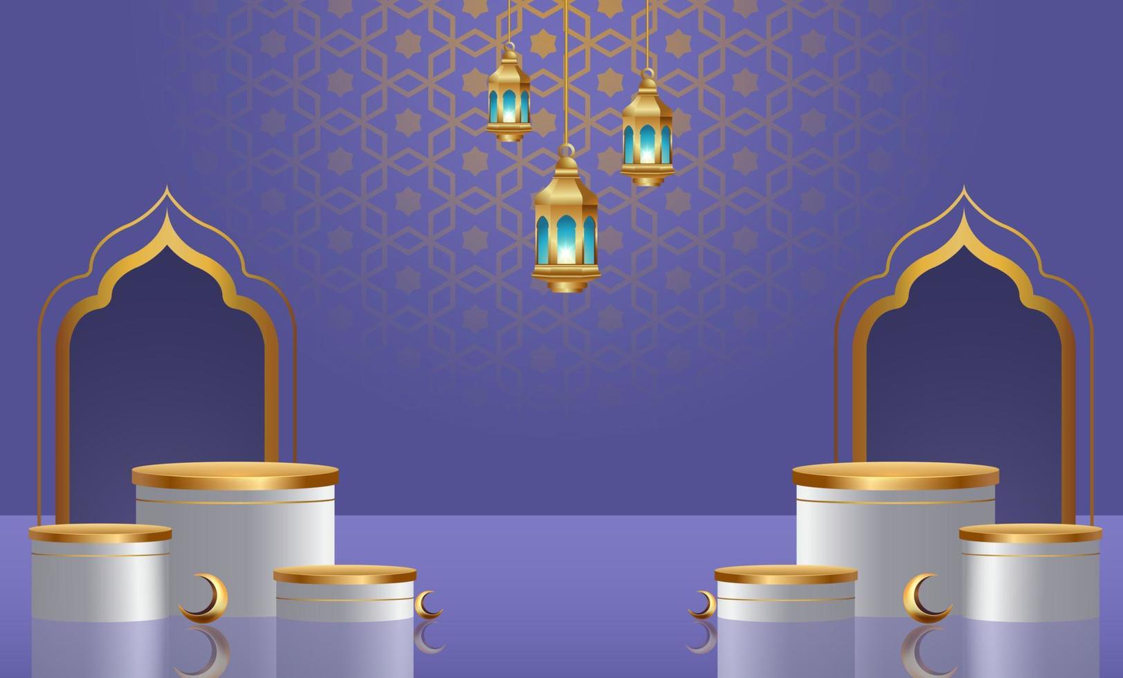 ramadan kareem banner achtergrondontwerp illustratie vector