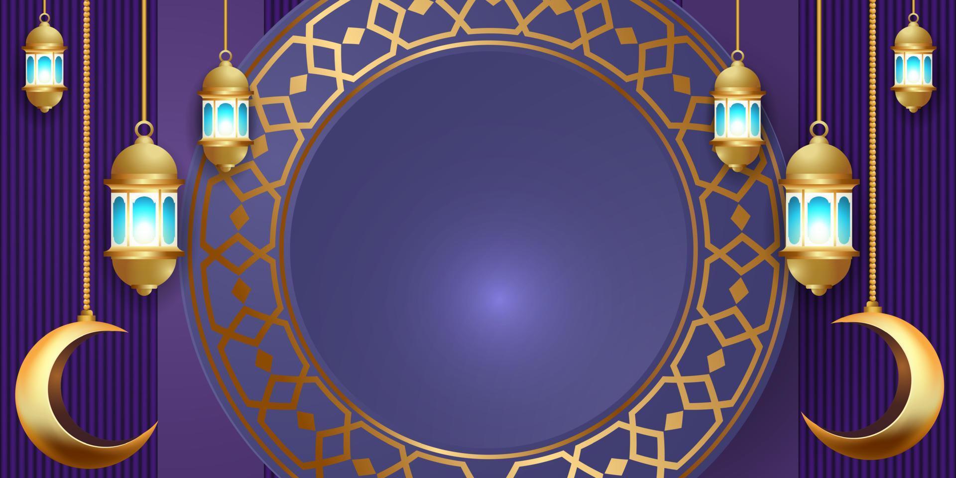 ramadan kareem banner achtergrondontwerp illustratie vector