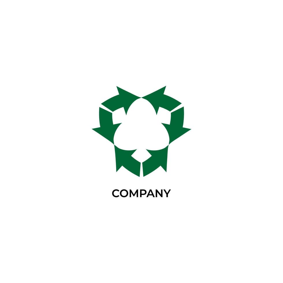 illustratie van wisselstroom pijl. cyclus logo concept geïsoleerd op een witte achtergrond. ontwerpsjabloon voor bedrijf, proces, recycle logo vector