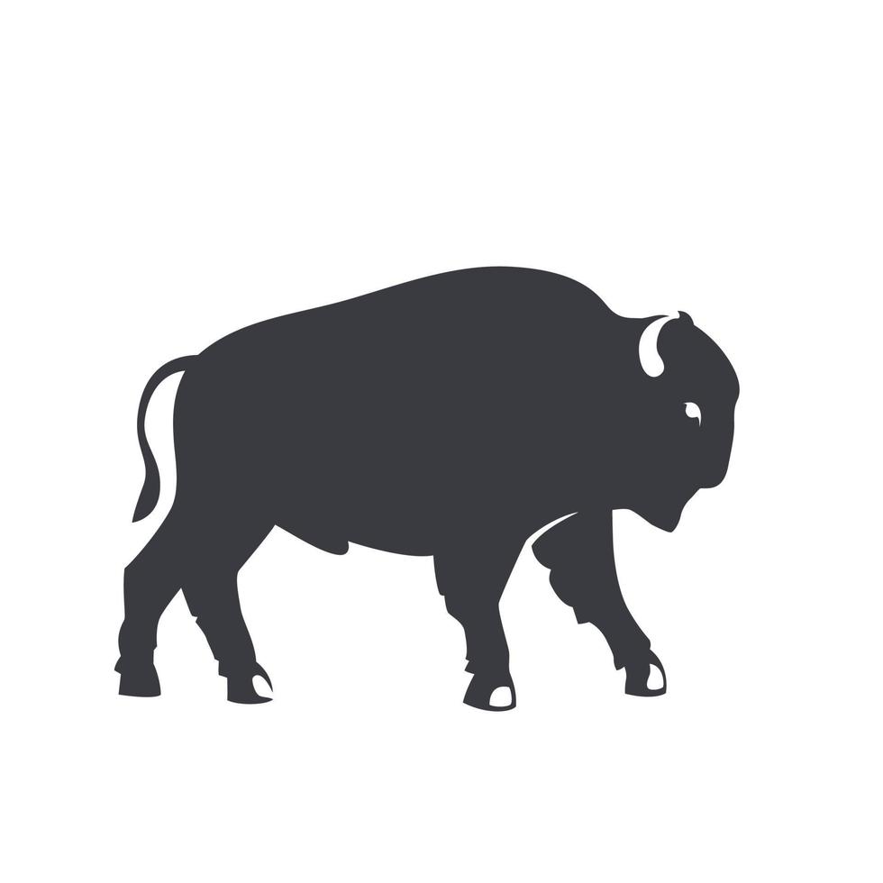 buffel silhouet, embleem, logo element geïsoleerd op wit vector