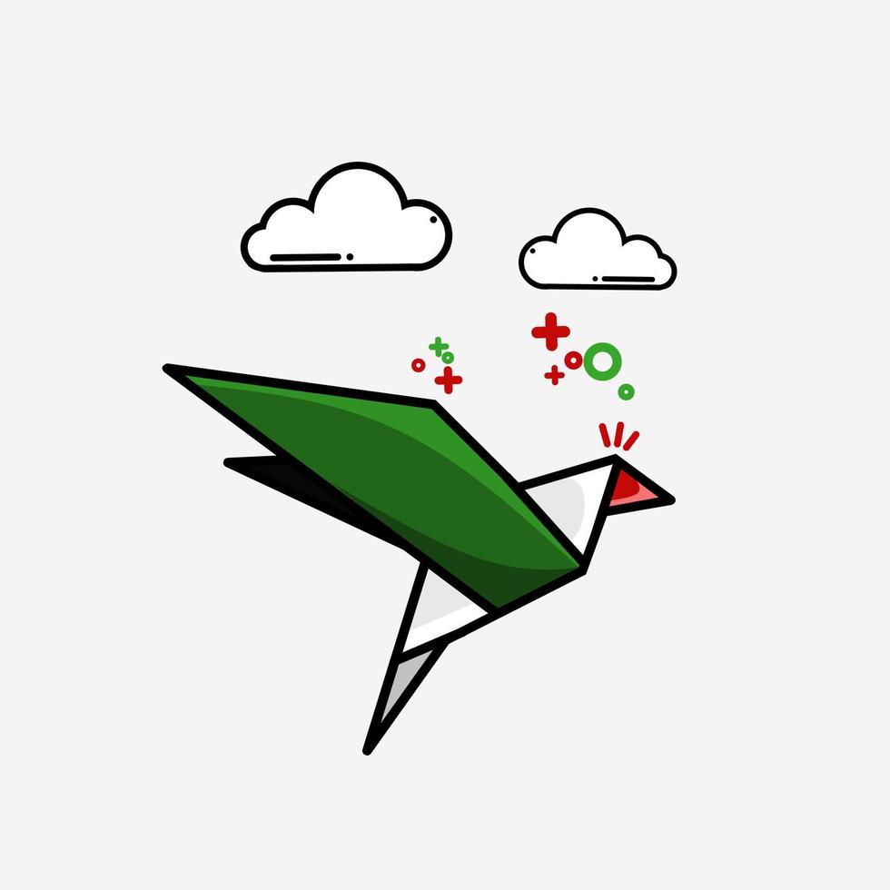 illustratie vector van duif vogel platte pictogram, Palestina campagne.