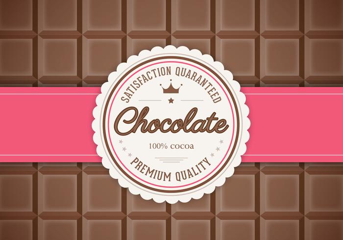 Bar van Chocolade Achtergrond Vector