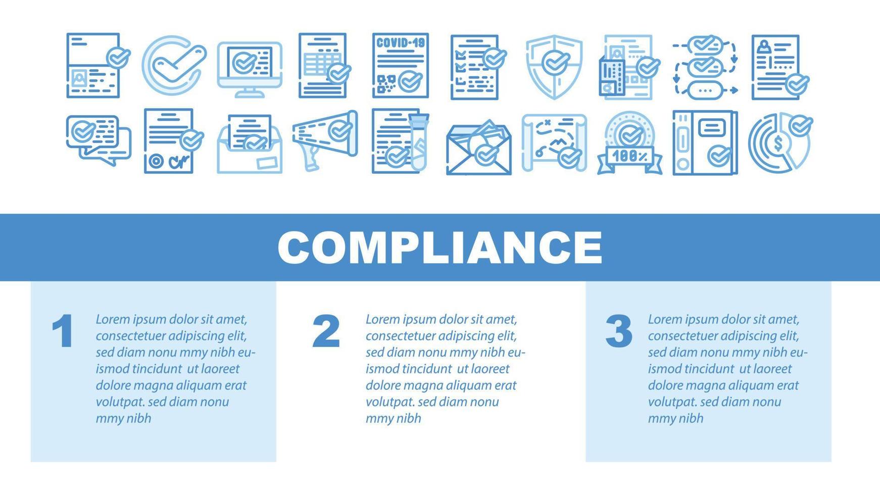 naleving kwaliteitsprocedure landing header vector