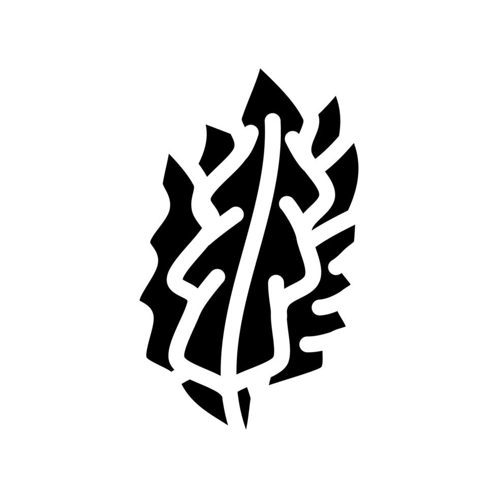 Japanse kelp zeewier glyph pictogram vectorillustratie vector