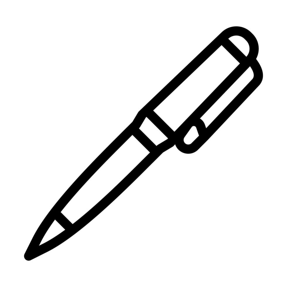 pen school briefpapier lijn pictogram vectorillustratie vector