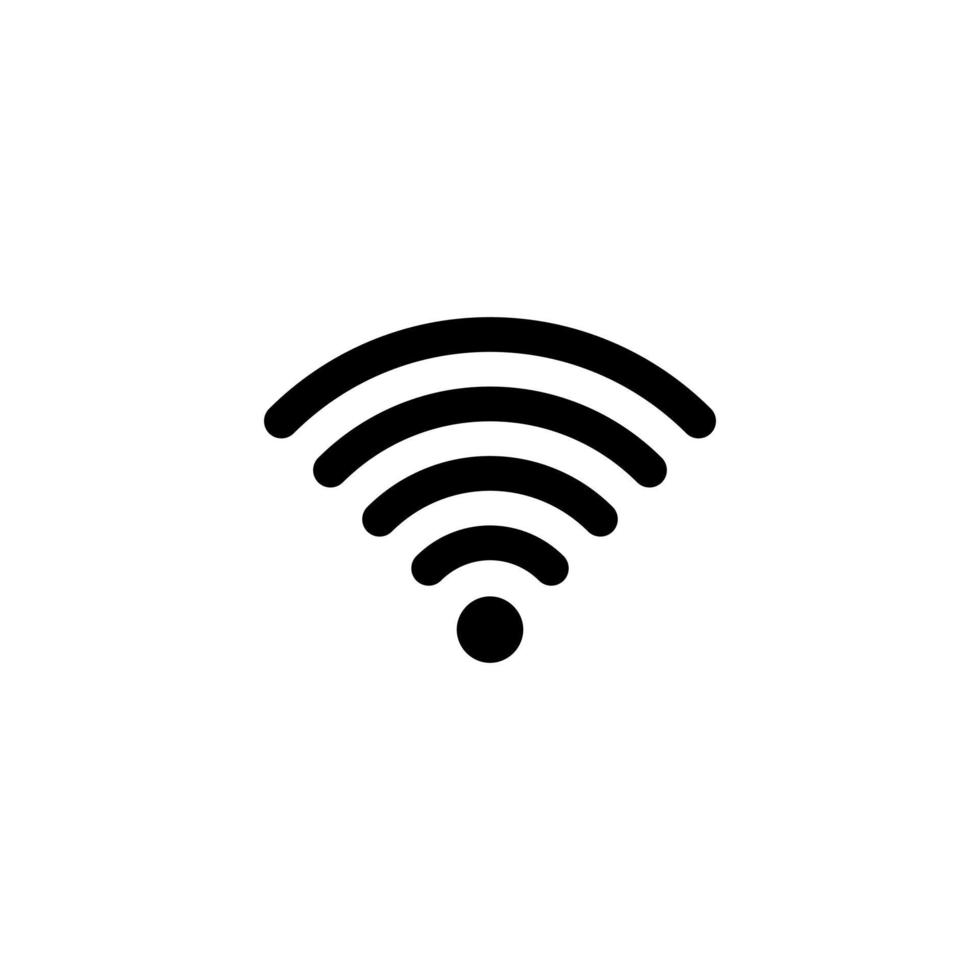 eenvoudig wifi-pictogram vector