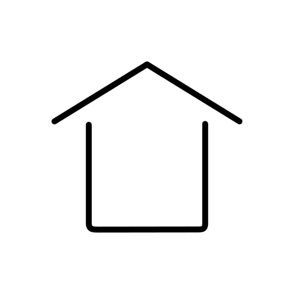 eenvoudig home ui-pictogram vector