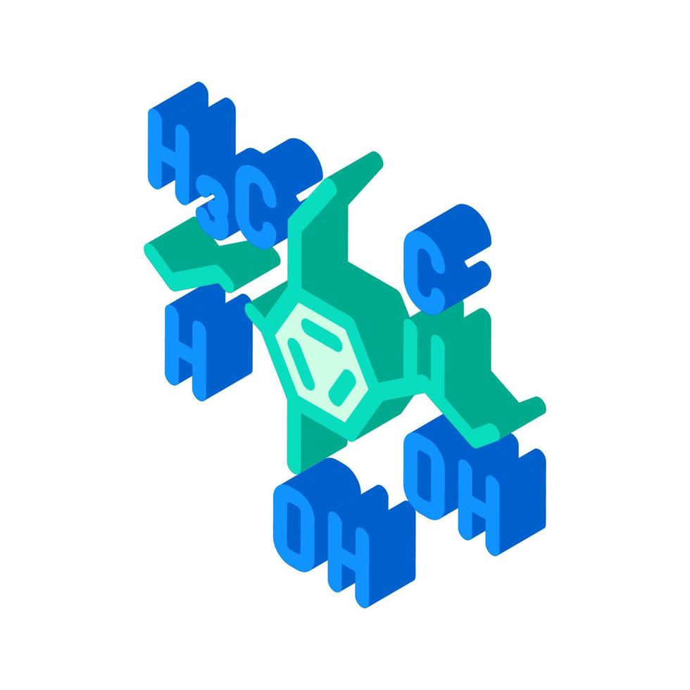 formule levensmiddelenadditieven isometrische pictogram vectorillustratie vector