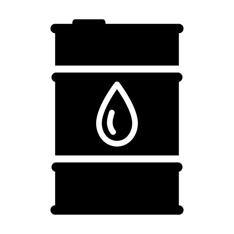 vat met brandstoffen. vat met oliedruppellogo. olie voorraden. gallon brandstof. benzinestation vector