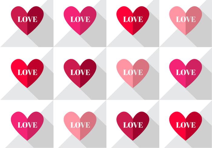 Love Heart Pattern Vector
