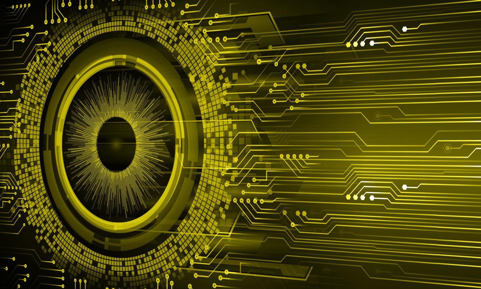 eye cyber circuit toekomstige technologie concept achtergrond vector