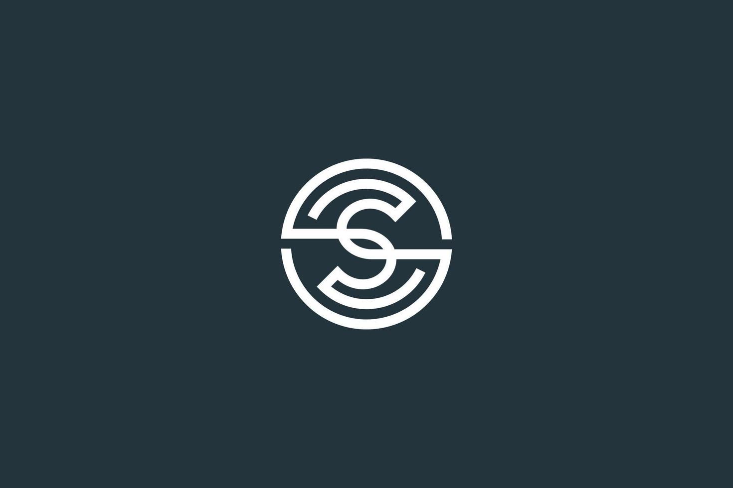 eerste letter s logo ontwerp vector sjabloon