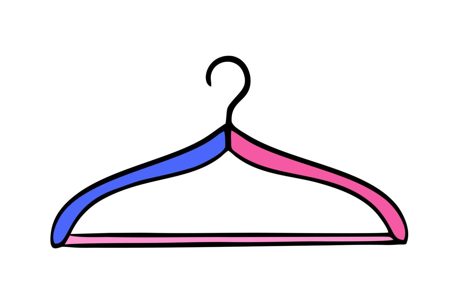 hanger doodle handgemaakte handwerk vectorillustratie op witte achtergrond vector