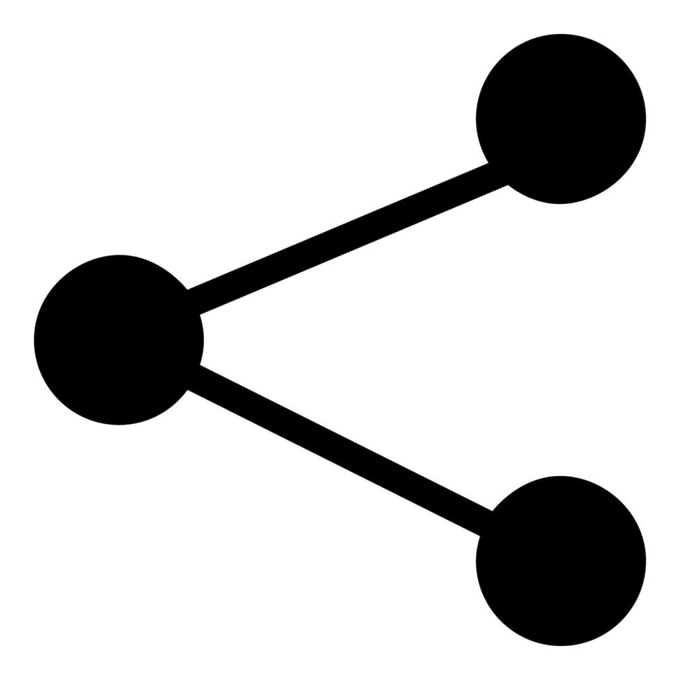 delen, basis ui-pictogram, ux, ui-pictogramontwerp vector