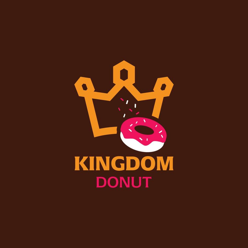 koning donut logo vector