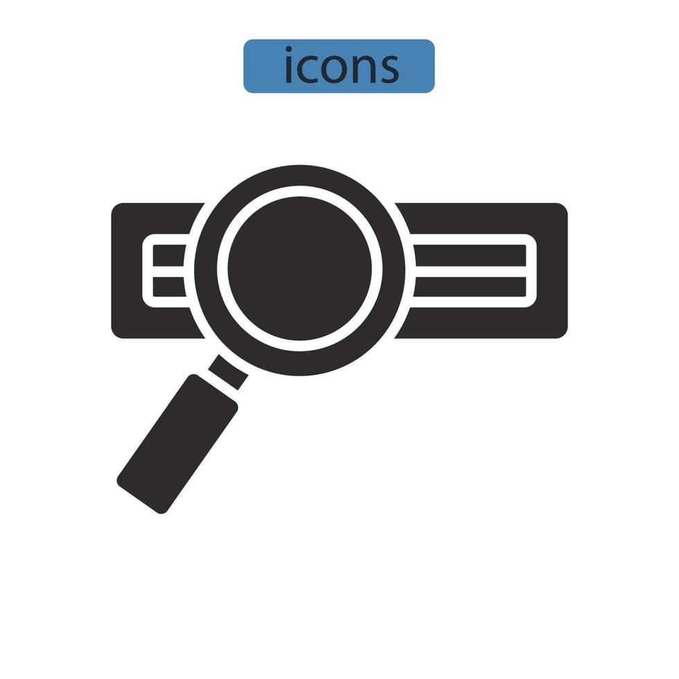 site iconen symbool vectorelementen voor infographic web vector