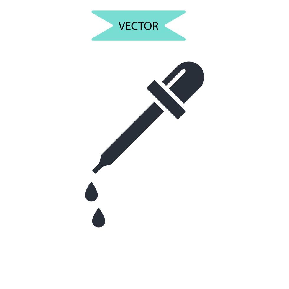 pipet pictogrammen symbool vector-elementen voor infographic web vector