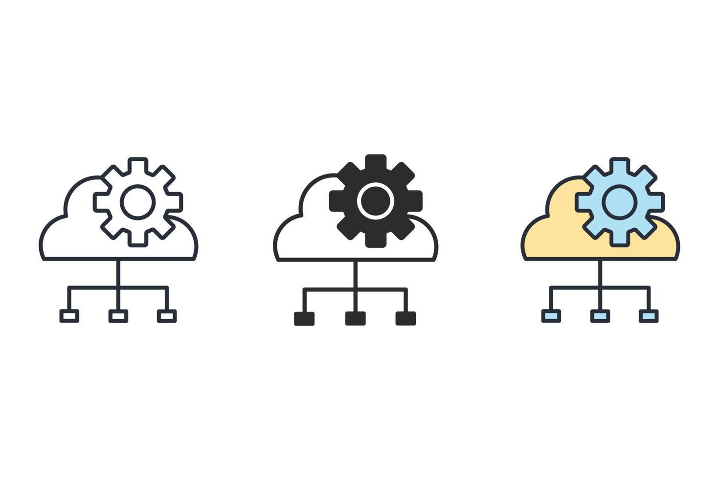 seo plug-in pictogrammen symbool vectorelementen voor infographic web vector