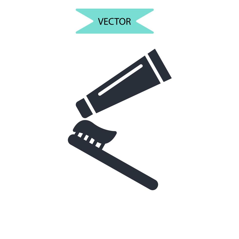 mondhygiëne iconen symbool vector-elementen voor infographic web vector