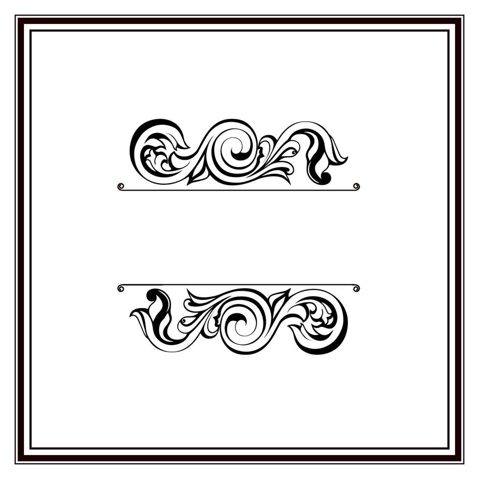 vector damast vintage barokke scroll ornament swirl. Victoriaanse monogram heraldische schild swirl.retro bloemen blad patroon grens gebladerte antieke acanthus kalligrafie gegraveerde tatoeage. tegel decor element