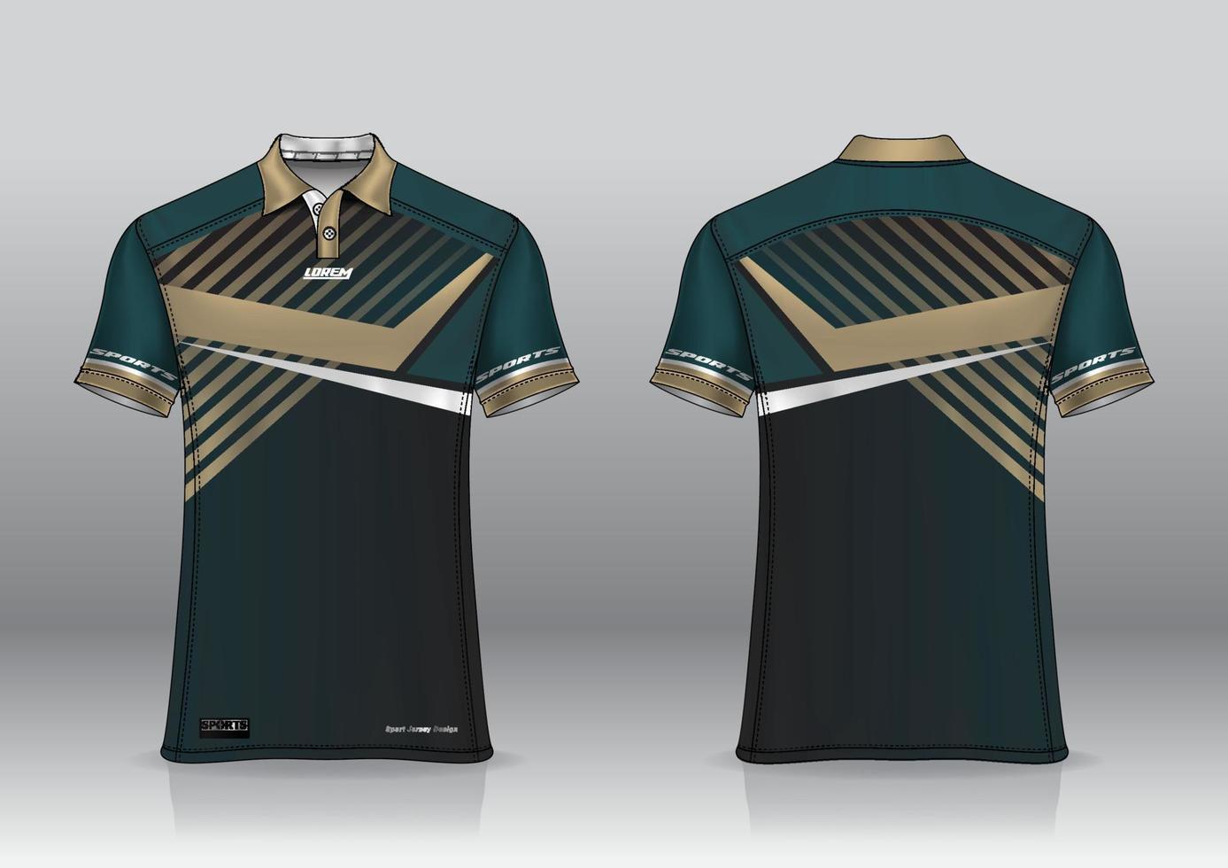 poloshirt uniform ontwerp voor buitensporten vector