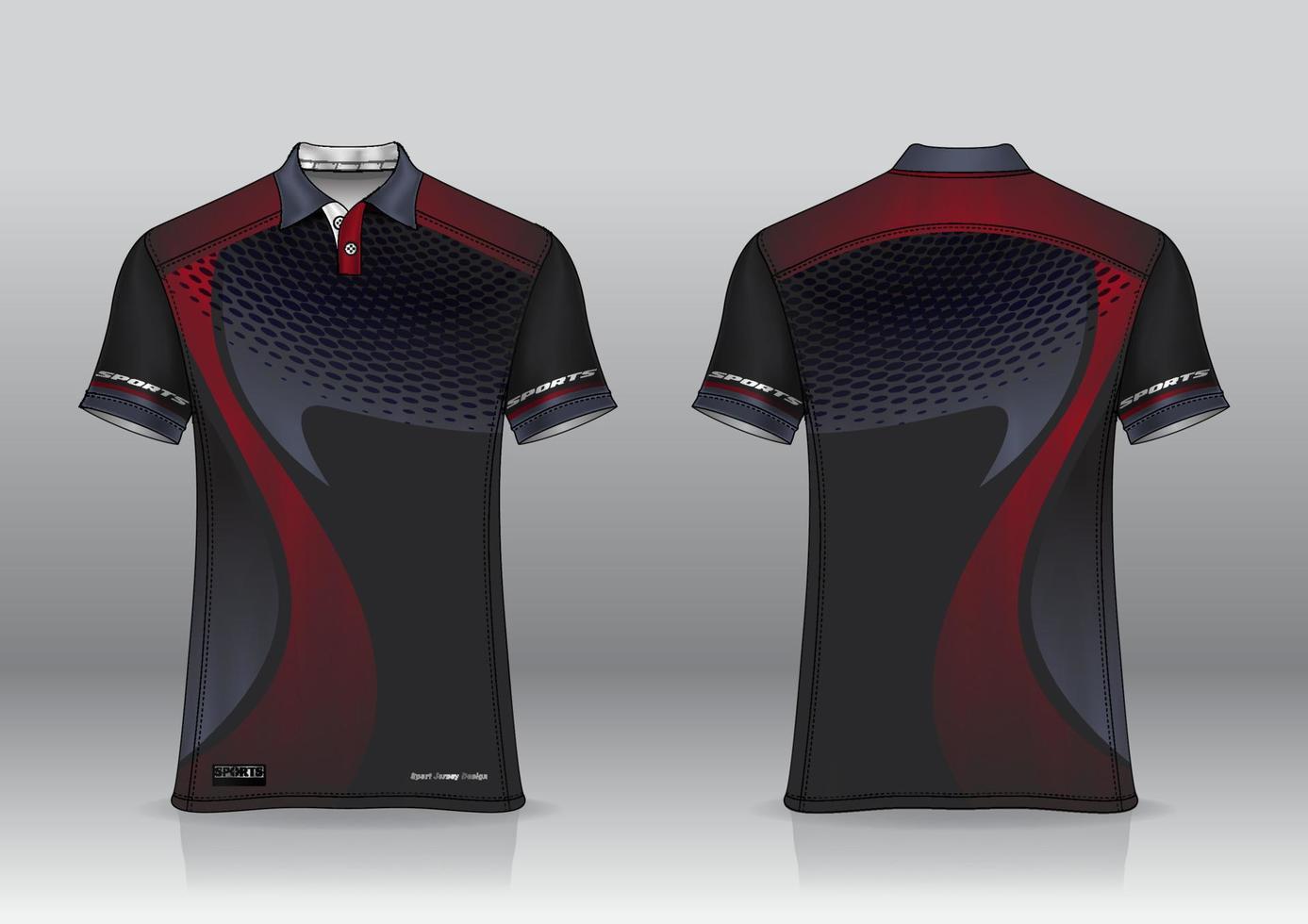 poloshirt uniform ontwerp voor buitensporten vector