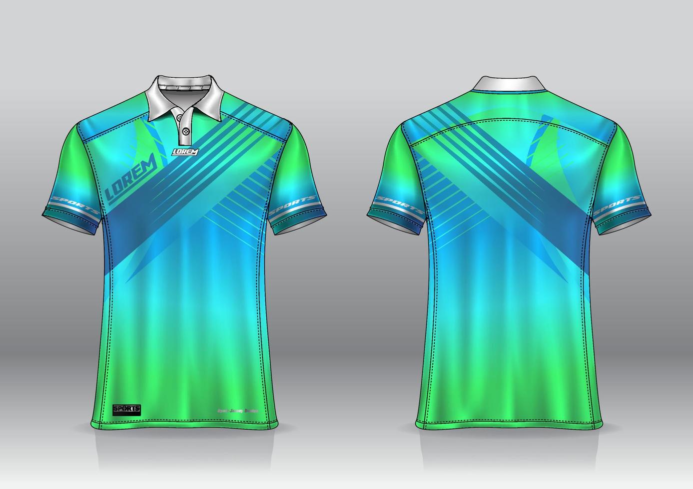 poloshirt uniform ontwerp voor buitensporten vector