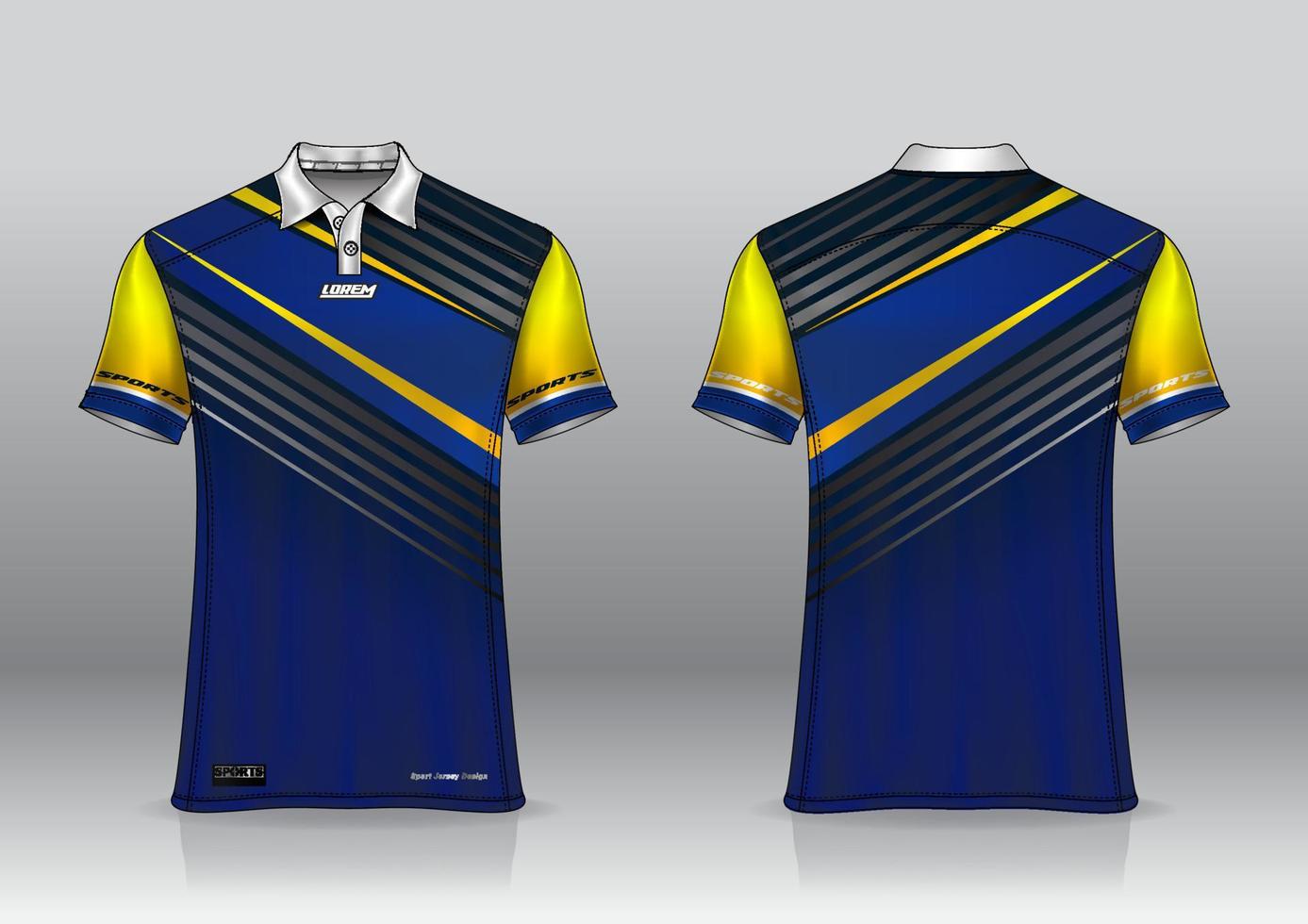 poloshirt uniform ontwerp voor buitensporten vector